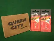 2x new old stock Energizer flashlight bulbs T2-3 for 6AA lights Halogen-Xenon