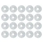 20PCS Mop Rag for Dream Bot L10S Pro L10S Ultra L20 Ultra X20 Pro X30 X30 Pro L30 Ultra S10 / S10 Pro Robot Vacuum Parts