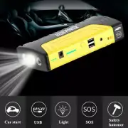 Car Jump Starter Battery Power Bank Quick Starting Charger Booster Jump Cables