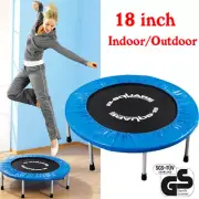 Kids Adults Mini Trampoline 38” Foldable Rebounder Fitness Max.100 Kgs