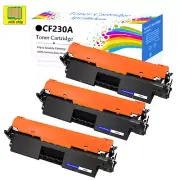 3PK 30A CF230A Toner Cartridge Black For HP LaserJet Pro M203dn M227fdn M227fdw