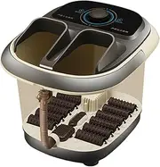 Foot SPA Foot Bath Massager with Red Light Electric Constant Temperature Heated with Handle Foot Soaker Pedicure Foot SPA Tub, Gray