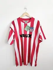 New Score Draw Official Retro SUNDERLAND HOME FOOTBALL SHIRT SOCCER JERSEY XXL