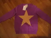 CREWCUTS J CREW (4-5) Purple Star Sweater