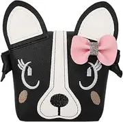 [Generic] Little girl's wallet, cute puppy shoulder backpack with bow, little girl's gift.