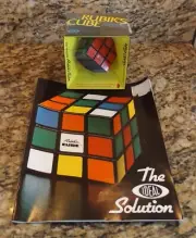 NEW OLD STOCK VINTAGE 1980 IDEAL No. 2164-2 THE ORIGINAL RUBIK'S CUBE W/ BOOK !