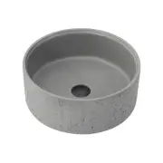 Miseno MBS-9260 Almonte 15-3/8" Circular Concrete Vessel Bathroom - Grey