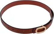 [FOMIYES] Elegant Waist Belt for Women Dress Accessory Versatile Ladies Belt with Buckle Stylish Casual to Formal Wear Deep