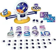 Cool Math Counting Game | Astronaut Balance Counting Toys Scale | STEM Game Boys Girls STEM Learning Material ToolLearning Material Tool - Fun Balancing Toy Set for 5+ Years Old