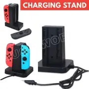 Console Gaming Stand Dock Switch Controller Charging Handle LED Charger Holder