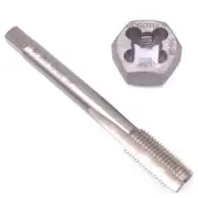 US Stock HSS 3/8-24 Tap & 3/8-24 Hexagon Die Thread Right Hand Set