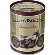 Nostalgic Art Money Round Box 12cm/1L Storage Harley Davidson American Classics