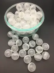 100 Clear Round 1" Empty Vending Machine Capsules Bath Bomb Toy Containers