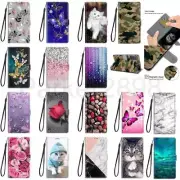 For Samsung Galaxy A72 A52 A42 A32 A21S A71 A11 A12 Pattern Leather Wallet Case