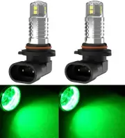 LED 20W 9005 HB3 Green Two Bulbs Head Light Replacement ATV UTV Lamp Fit Hunting