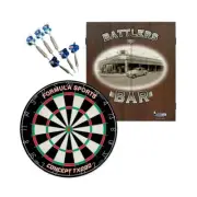 Formula Sports Battlers Wall Mountable MDF Cabinet/Dartboard/Dart 56cm Set