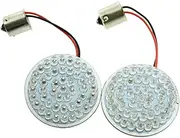 HDBUBALUS 2" 2X Rear 1156 LED Turn Signal LED light Panel Fit for Harley 2002-2013 Dyna Softail Sportster(Amber)