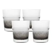 4pc Ecology Dion 260ml Hi Ball Tumbler Drinking Cup Glassware Smoke Grey