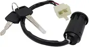 Off-Road Motorcycle Modified Universal ATV Start Ignition Switch Electric Door Lock Key Switch Easy to Install