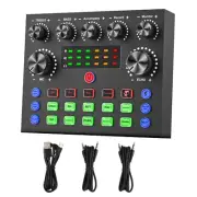 Sound Card Live Streaming Interface External USB Live Broadcast Microphone V8S