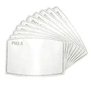 10 Pack Reusable Washable Mask Refill Filters PM2.5