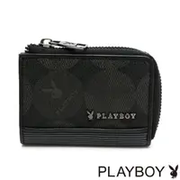 在飛比找momo購物網優惠-【PLAYBOY】零錢包 League系列(黑色)