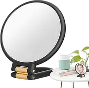 30x Magnifying Mirror - Double Sided Mirror | Tabletop Mirror with Stand | Foldable Round Double Side Tabletop Mirror | Precision Makeup Tool | Magnification Travel Glass for Outdoor Dressing