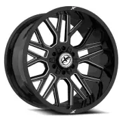 20x10 XF Off-Road XF-235 Gloss Black & Milled Wheel 6x135/6x5.5 (-12mm)