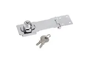 Master Lock Chrome Plated Steel Locking Hasp 118mm (Multi Colour) (One Size)
