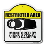 Restricted Area 18" X 18" Heavy-Gauge Aluminum Architectural Sign