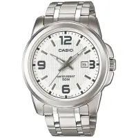 在飛比找momo購物網優惠-【CASIO 卡西歐】沉穩設計腕錶/白(MTP-1314D-