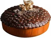 YXUANYZNB Nut Bowl Coffee Table with Lid Candy Tray Household Resin Creative Dried Fruit Box Multifunction Snack Storage Container
