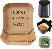 Small Air Fryer Liners Disposable 2 Qt for COSORI 2.1 Fryer, 100PCS...