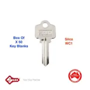SILCA WC1 Keyblanks-Box Of Fifty- Whitco,Key Blank-SWC1-FREE POSTAGE