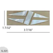 BIG SALE BUY 1 GET 1 Inlay DIY Material White Mop Head plate Guitar Part IL323