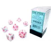 CHX27539 Chessex Manufacturing Festive: Poly Pop Art/red 7-Die set