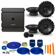 Alpine 6.5" Component & Coax Speakers + 320W 4-Ch Amp & Wiring