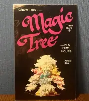 VINTAGE Magic Tree - Growing Magic Artificial Christmas Tree Crystal - NEW NOS