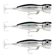 3x Rapala 13cm X Rap Magnum Xplode Topwater Heavy Duty Fish Lures - Mullet