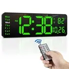 16 Large Digital Wall Clock with Remote Large Display LED Wall Clock for Living