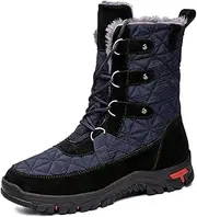 [Alwinesd] Men's Winter High-Top Casual Thickened Waterproof Shoes Outdoor Cold-Resistant Plus Velvet Warm Snow Boots