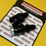 Raceworks RWF-QR103-03BBK 3AN JIC male Bulkhead dry break quick release Black