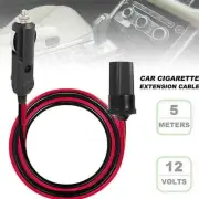 16 Ft Car Cigarette Lighter Socket Extension Cord Cable Heavey Duty 12v