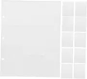 SHOWERORO Portable Banknote Collection Book Coin Currency Book Bill Protector Sleeves