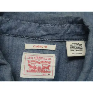 【G.Vintage】LEVI'S levi's CLASSIC FIT 女牛仔襯衫XS號