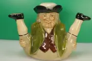 Vintage Tony Wood Staffordshire 'William Wad' Vintage 8 1/2" Porcelain Teapot