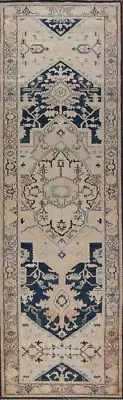 Luxurious Handcrafted Ziegler Oriental 13' Runner Rug Thick Plush 3x13 ft