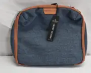 Nordace Travel Packing Organizer Packing Cube Denim Blue & Brown 10" x 10"