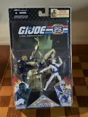 GI JOE 25th Anniversary PACK SNAKE EYES STORM SHADOW Hasbro 2007 Silent Issue
