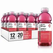 Vitaminwater Zero Sugar Power C Dragon Fruit, 20 Oz, 12 Pack